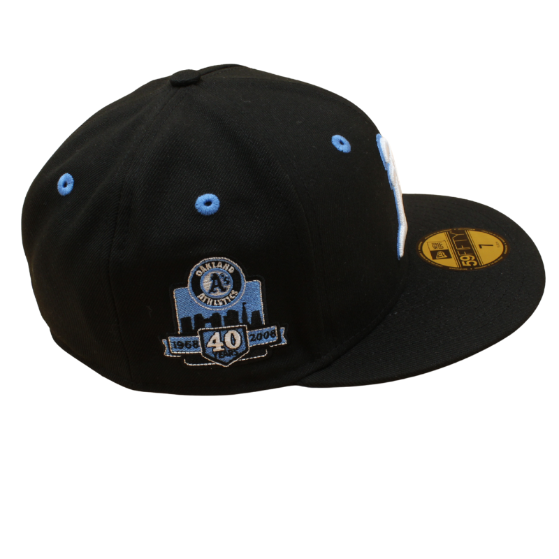 New Era - 59FIFTY Fitted - Oakland Athletics  - 40 Years Anniversary - Black/Light Blue - Headz Up 