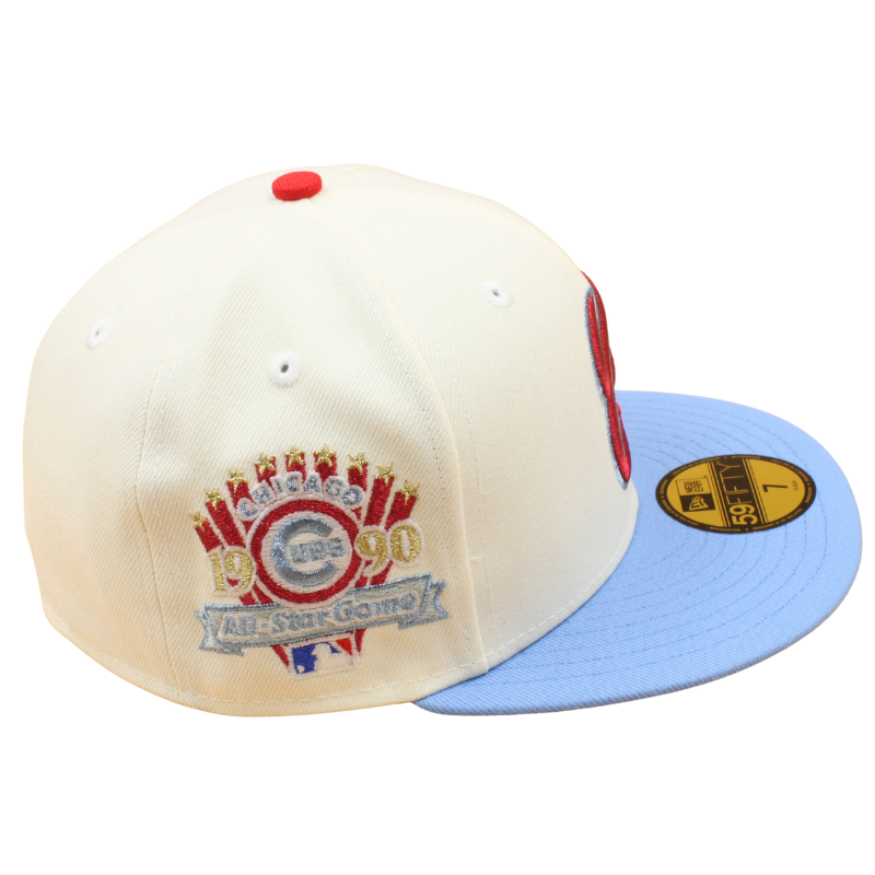 New Era - 59FIFTY Fitted - Chicago White Sox - All Star Game 1990 - Chrome/Slate Blue Pink UV - Headz Up 