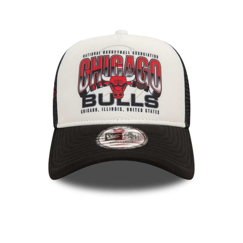 New Era - NBA Team Colour Trucker Cap - Chicago Bulls - White/Black