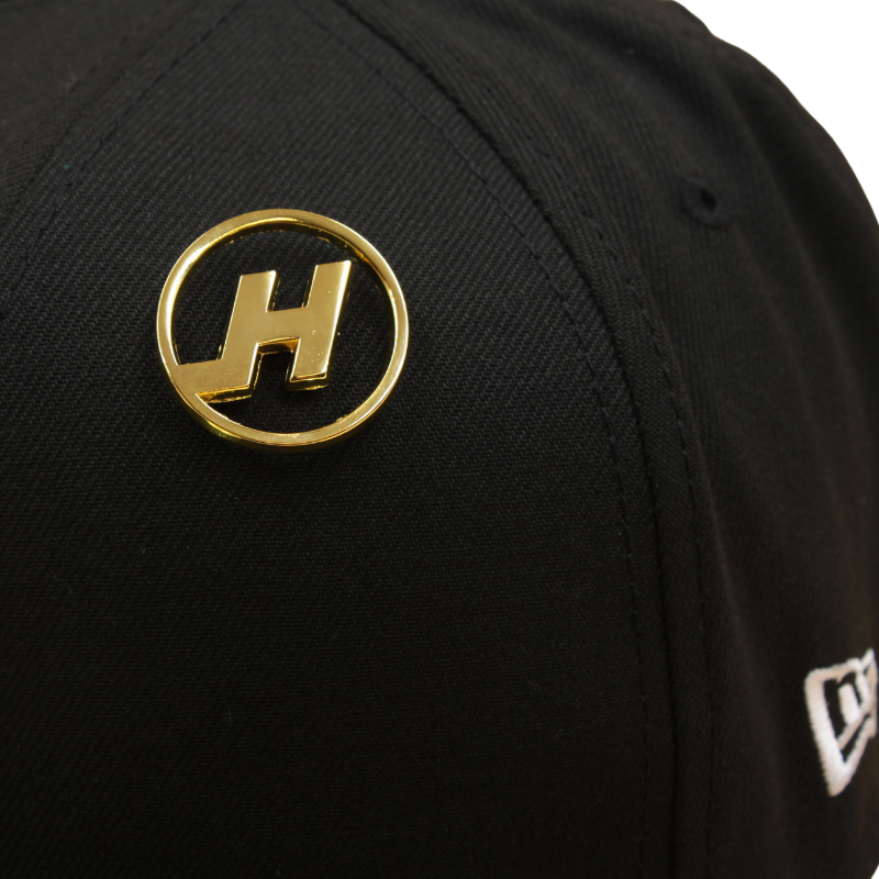 Headz Up - Cap Pin - "H" Logo - Gold - Headz Up 