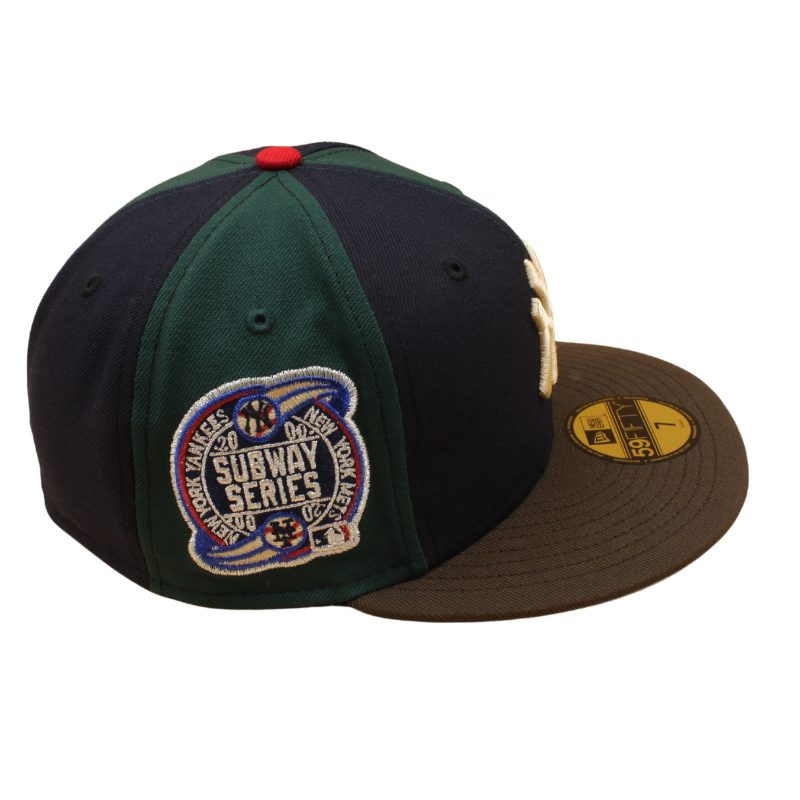 New Era - 59FIFTY Fitted Cap - New York Yankees - Subway Series 2000 -  Navy/DK Green/Walnut - Grey UV - Headz Up 