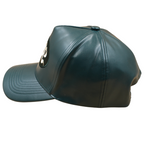 Dark Green PU Leather Sabochini - Logo A-Frame Cap - Headz Up 