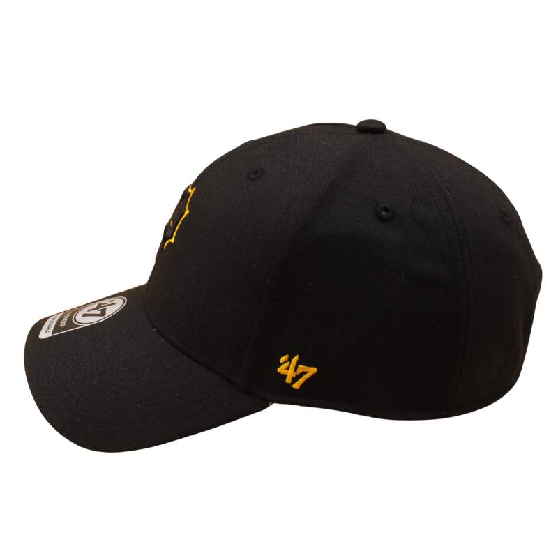 Sort '47 Pittsburgh Pirates MVP justerbar kasket med logo, synlig foran på capen.