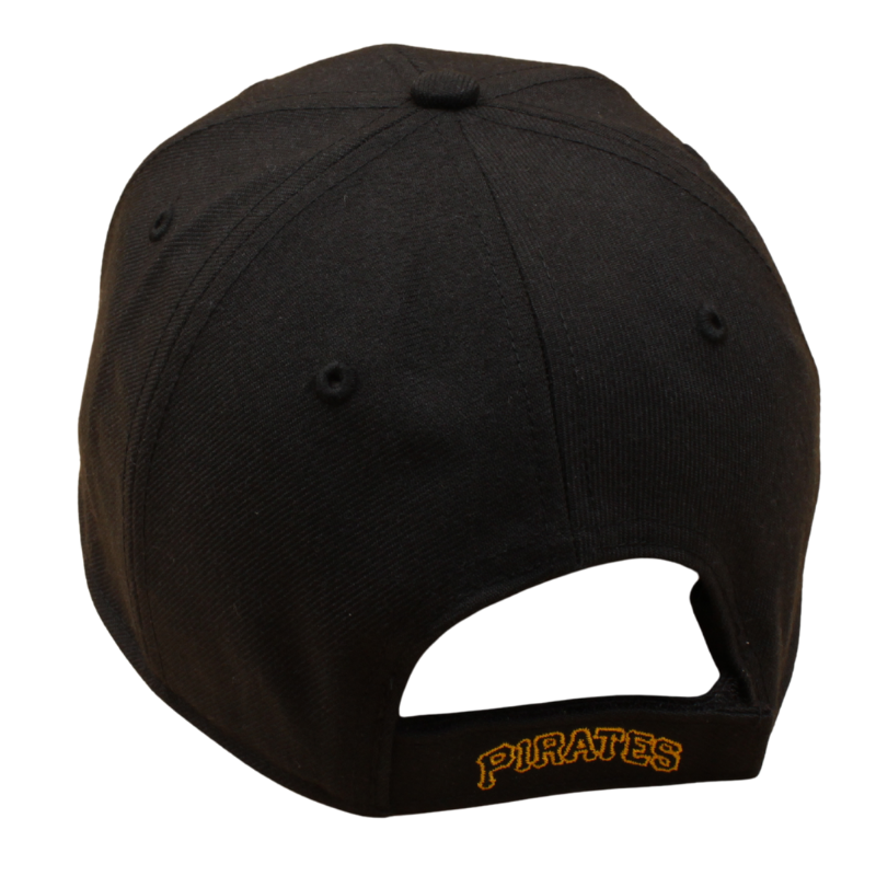 Sort '47 Pittsburgh Pirates MVP justerbar kasket med flat visir og broderet holdlogo, afslappet sportstøjstil