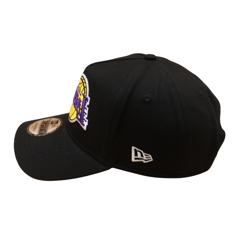 New Era - 9FORTY A-Frame Cap - Los Angeles Lakers - MIRROR - Black - Headz Up 