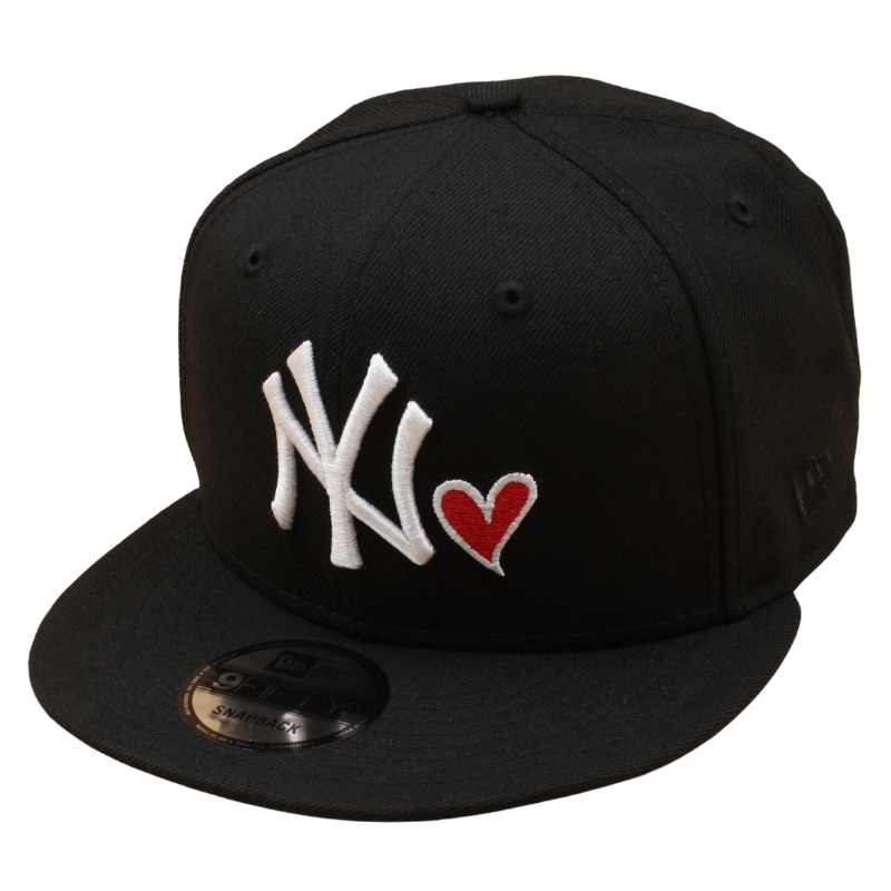 New Era - 9FIFTY Snapback - New York Yankees - HEART - Black/Grey UV - Headz Up 
