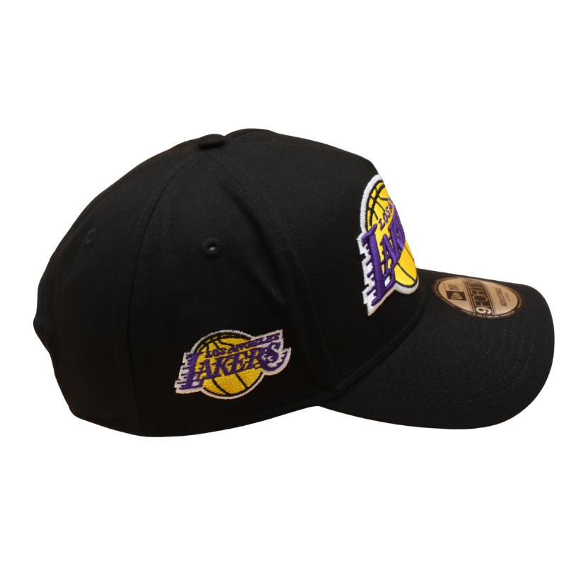 New Era - 9FORTY A-Frame Cap - Los Angeles Lakers - MIRROR - Black - Headz Up 