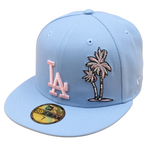 New Era - 59FIFTY Fitted - Los Angeles Dodgers - Birdseye Blue/Pink UV - Headz Up 