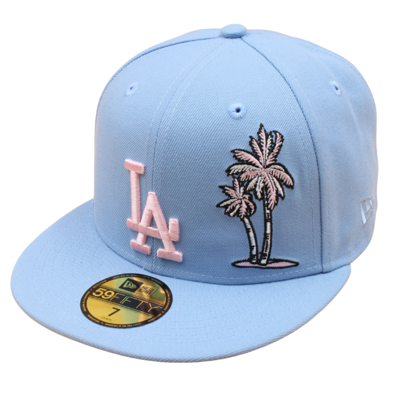 New Era - 59FIFTY Fitted - Los Angeles Dodgers - Birdseye Blue/Pink UV - Headz Up 
