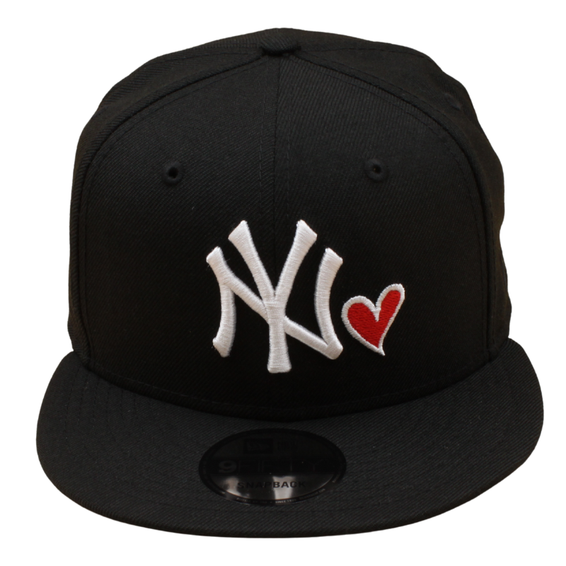 New Era - 9FIFTY Snapback - New York Yankees - HEART - Black/Grey UV - Headz Up 