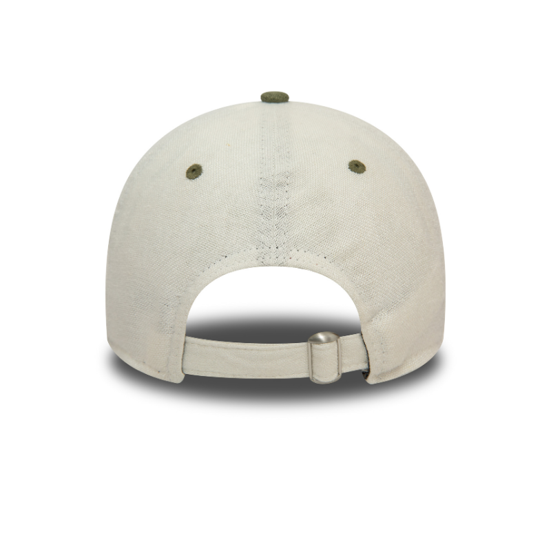 New Era - 9Twenty - Linen Script - White/Olive - Headz Up 
