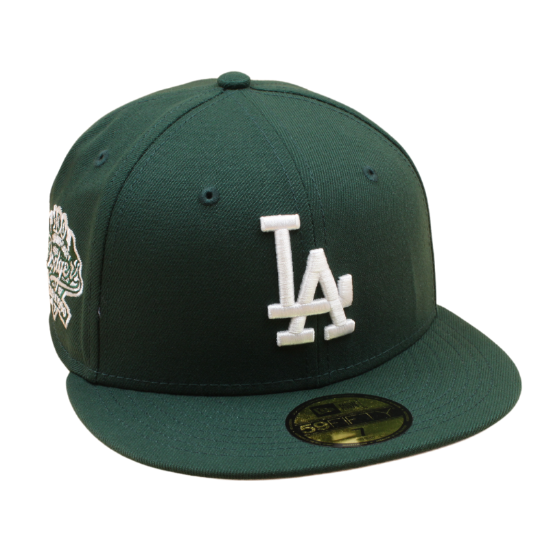 New Era - 59Fifty Fitted Cap - 100th Anniversary - Los Angeles Dodgers - Dark Green - Headz Up 