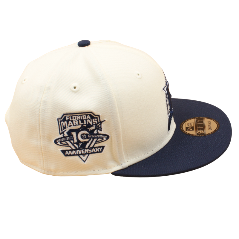 New Era - 9FIFTY Snapback - Florida Marlins Cooperstown - 10TH Anniversary - Chrome/Oceanside - Headz Up 