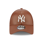 New Era - MLB Leather - New York Yankees - 9Forty Baseball Cap - Brown - Headz Up 