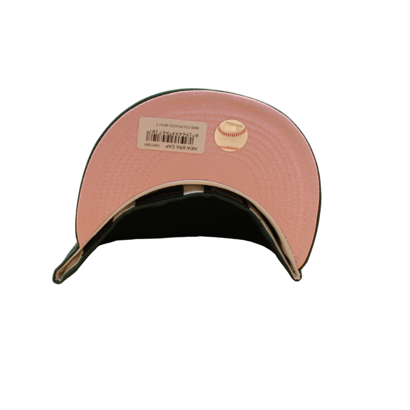 New Era - 59Fifty Fitted Cap - Colorado Rockies - 25th Anniversary  - Dark Green/Pink Undervisor - Headz Up 