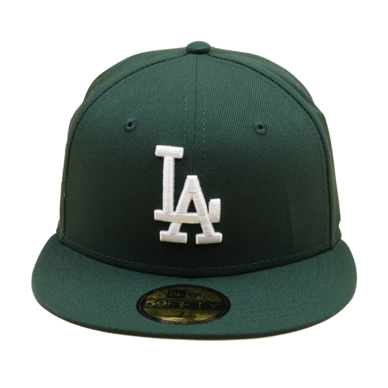 New Era - 59Fifty Fitted Cap - 100th Anniversary - Los Angeles Dodgers - Dark Green - Headz Up 