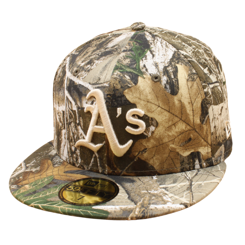 New Era - 59FIFTY Fitted - Oakland Athletics - Real Tree/Grey UV