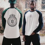 BLS - Club De futbol Raglan LS - White / Navy - Headz Up 