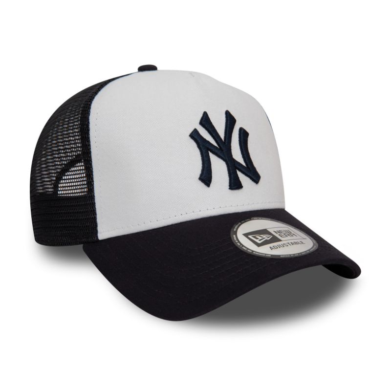 New York Yankees Team Color Block Trucker Cap - Navy/Hvid - Headz Up 