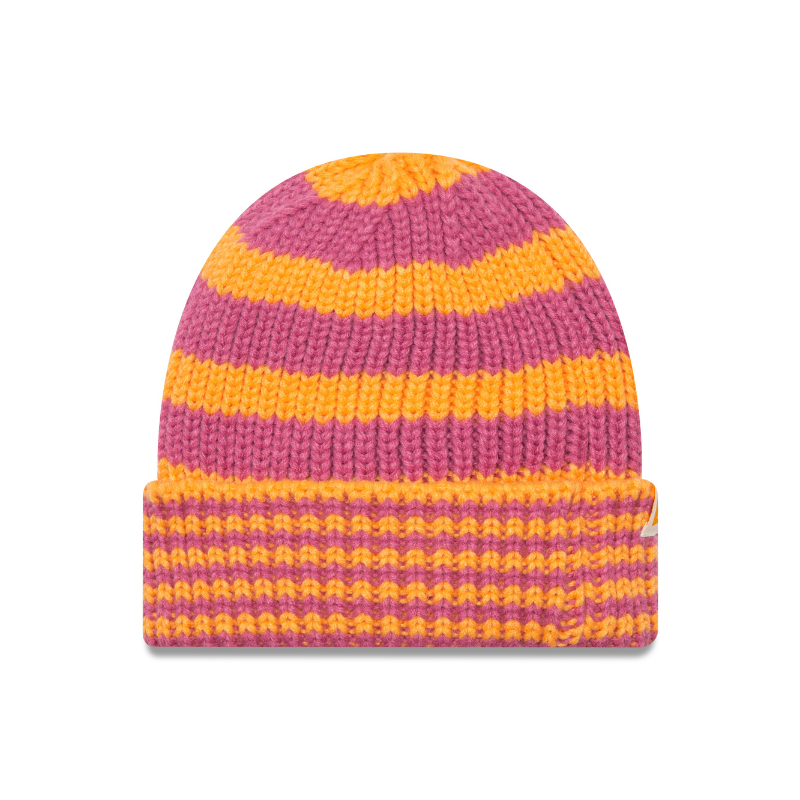 New Era - NE Stripe Beanie - Orange/Pink