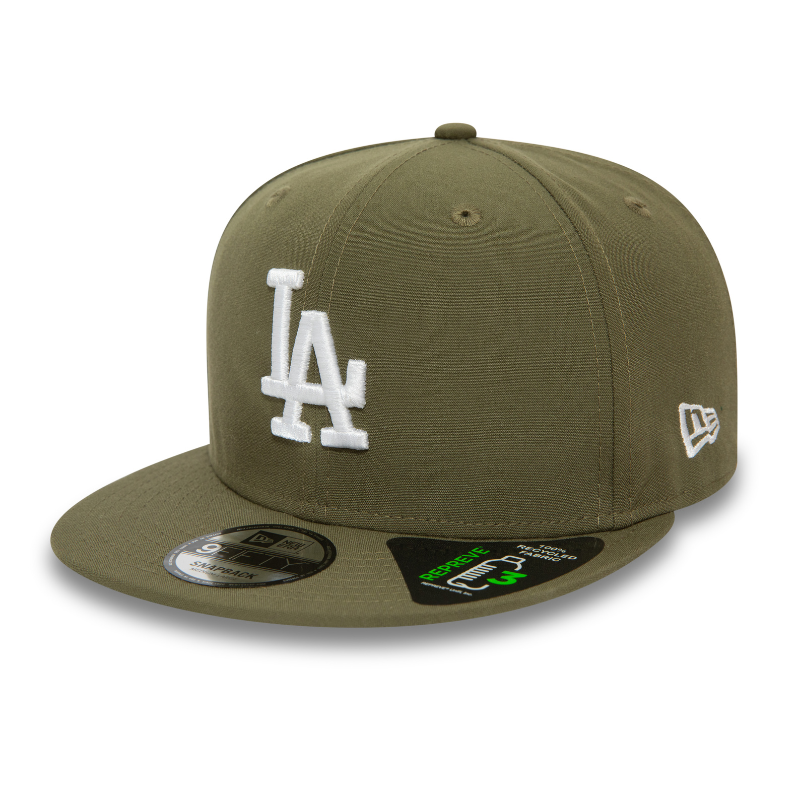 New Era - Los Angeles Dodgers 9Fifty Snapback Repreve - Olive/White - Headz Up 