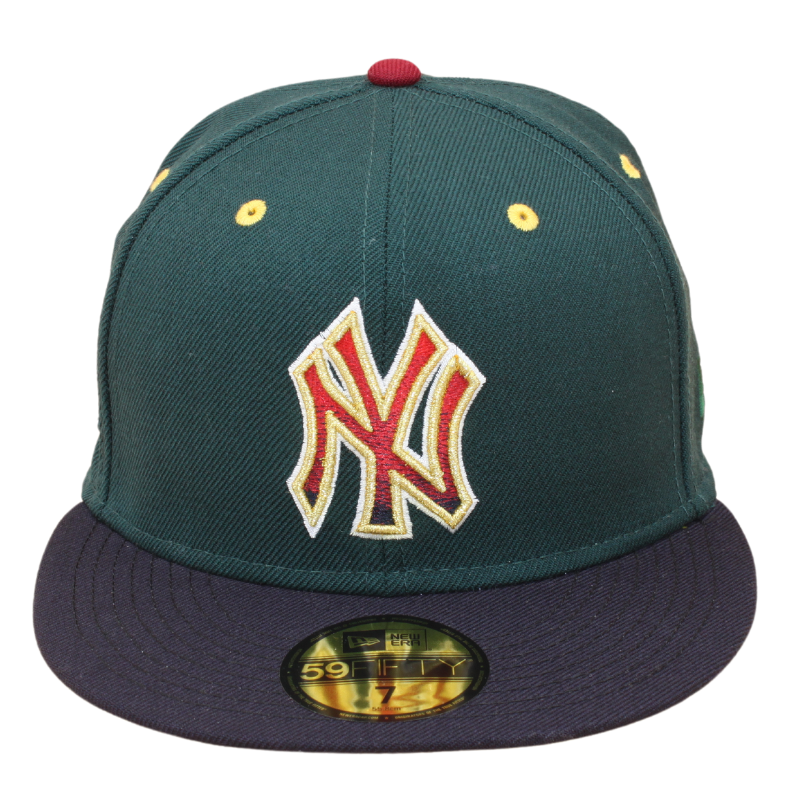 New Era - New York Yankees Cooperstown 59Fifty Fitted World World Series 1996 - Dark Green/Navy/Yellow - Headz Up 