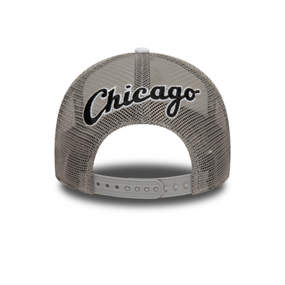 New Era - MLB Logo - Chicago White Sox - Trucker Cap - Black/Grey - Headz Up 