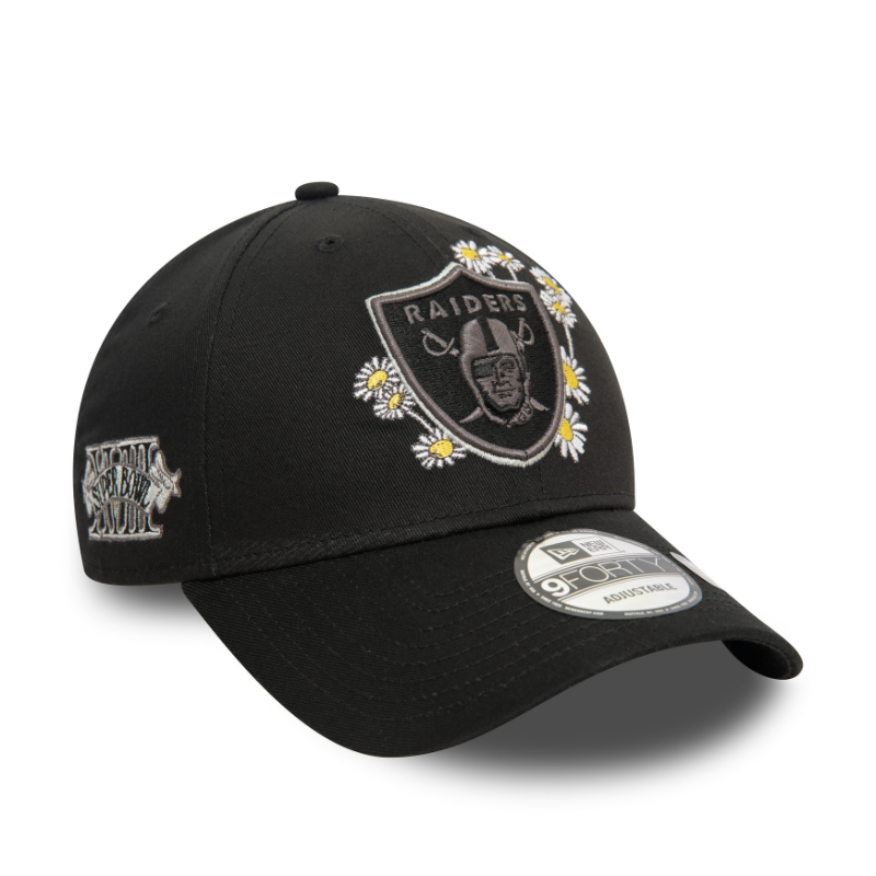 New Era - Flower Icon - 9Forty - Las Vegas Raiders - Black - Headz Up 