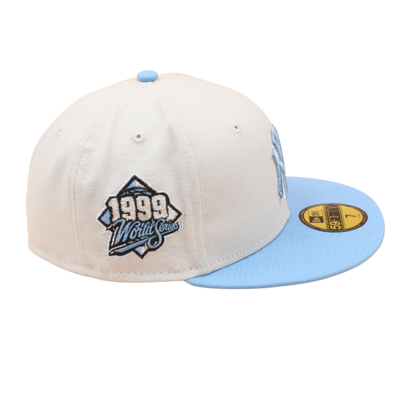 New Era - New York Yankees 59Fifty Fitted World Series 1999 - Stone/Sky Blue - Headz Up 