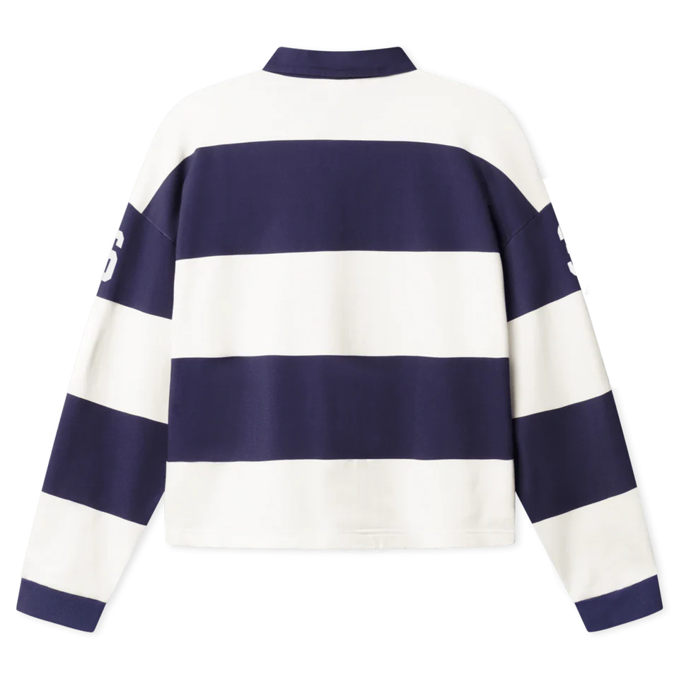 BLS - Florentina Polo LS - White/Navy - Headz Up 