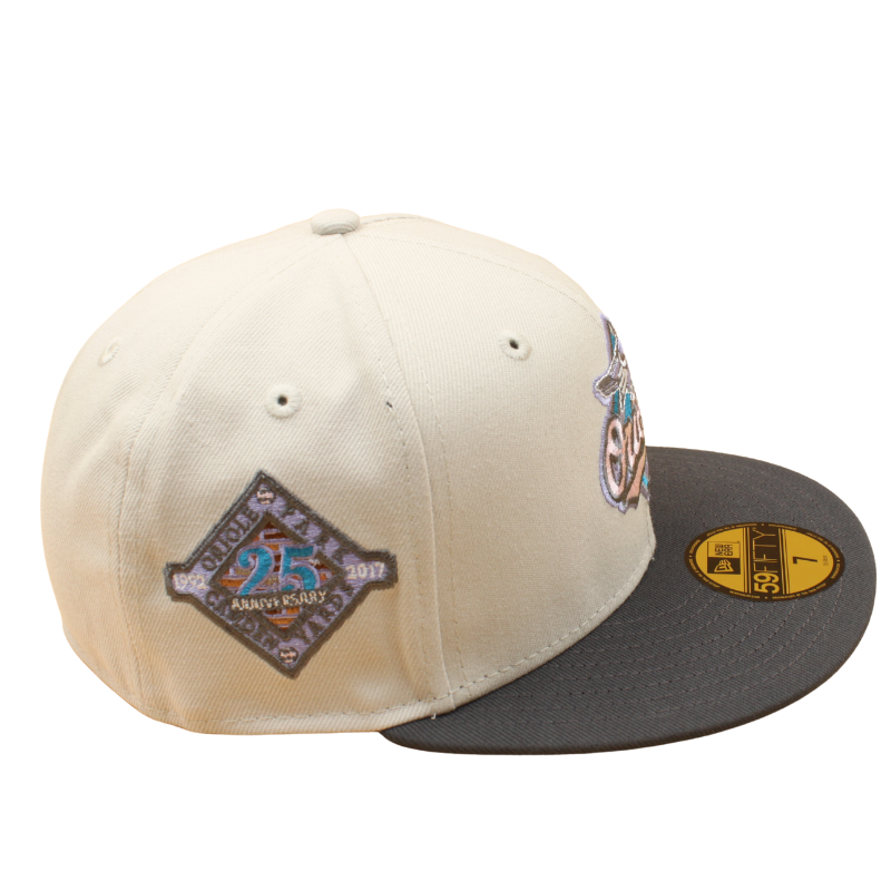 New Era - 59FIFTY - Baltimore Orioles - 25TH Anniversary - Stone/Dar Grey Pink UV - Headz Up 