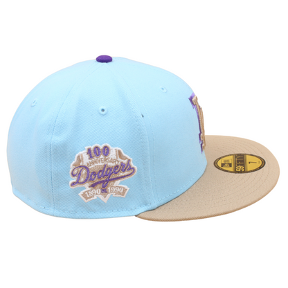 New Era - Los Angeles Dodgers Cooperstown 59Fifty Fitted 60 Years Anniversary - Blue/Camel/Purple - Headz Up 