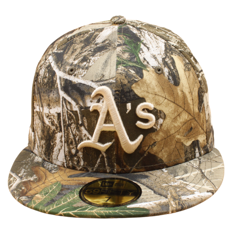 New Era - 59FIFTY Fitted - Oakland Athletics - Real Tree/Grey UV