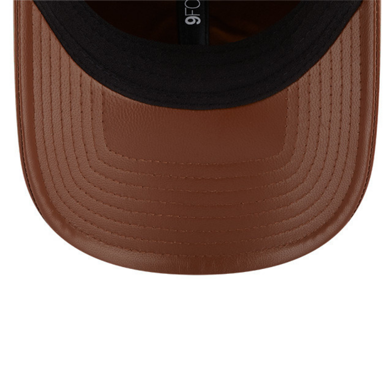 New Era - MLB Leather - New York Yankees - 9Forty Baseball Cap - Brown - Headz Up 