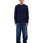 BLS - Lee Cable Heart Knit - Dark Navy - Headz Up 