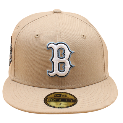 New Era - 59FIFTY Fitted - Boston Red Sox - 90th Anniversary - Khaki/Sky Blue UV