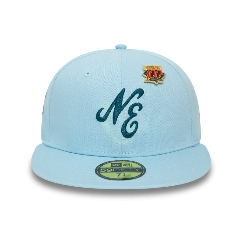 New Era - NE SCRIPT - 59Fifty Fitted Cap - Light Blue - Headz Up 