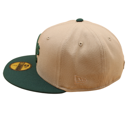 New Era - 59FIFTY Fitted -  Oakland Athletics - 1989 World Series - Khaki/Dark Green