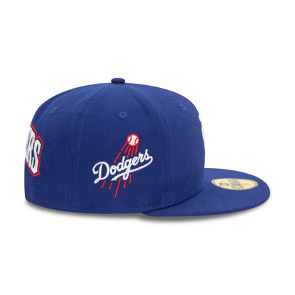 New Era - 59FIFTY Fitted Cap - Upside Down AOP - Los Angeles Dodgers Cooperstown - Blue