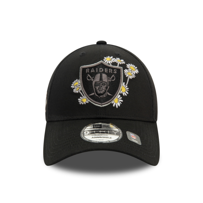New Era - Flower Icon - 9Forty - Las Vegas Raiders - Black - Headz Up 