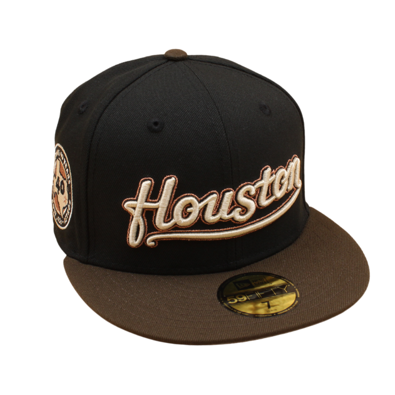 New Era - 59FIFTY Fitted Cap - Houston Astros 40 Anniversary - Black/Walnut - Headz Up 