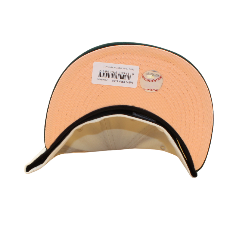 Philadelphia Athletics Cooperstown 59Fifty Fitted World Series 1913 - Chrome/Dark Green - Headz Up 