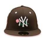 New Era - New York Yankees Cooperstown 59Fifty Fitted 100th Anniversary - Walnut/Pink - Headz Up 