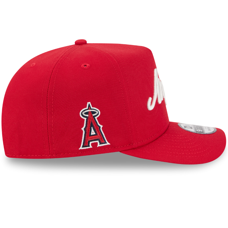 New Era - 9FIFTY A-Frame Snapback - Anaheim Angels - LOCAL PLAY - Red - Headz Up 