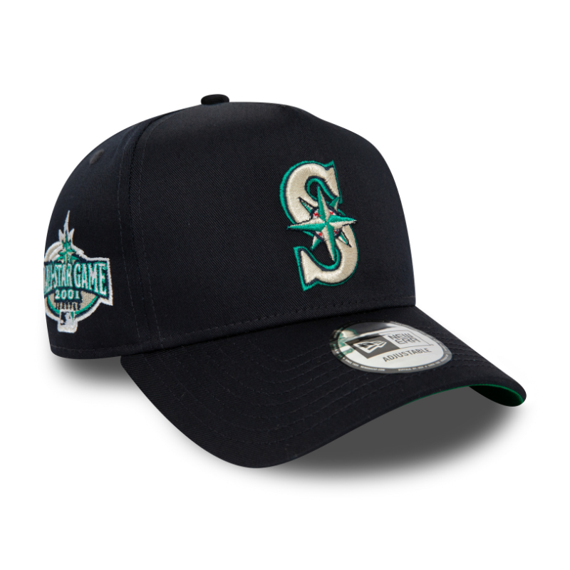 New Era Seattle Mariners  Patch 9forty E-Frame Cap - Black - Headz Up 