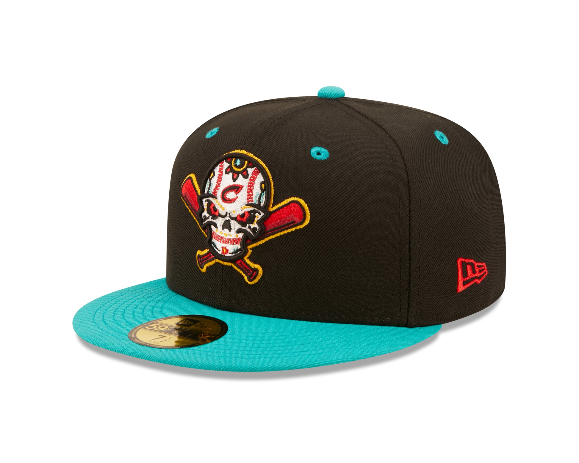 New Era - 59fifty Fitted - MiLB - COPA - Columbus Clippers - Black/Teal - Headz Up 