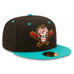 New Era - 59fifty Fitted - MiLB - COPA - Columbus Clippers - Black/Teal - Headz Up 