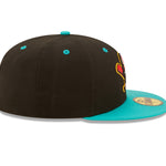 New Era - 59fifty Fitted - MiLB - COPA - Columbus Clippers - Black/Teal - Headz Up 