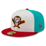 New Era - 59fifty Fitted - MiLB - COPA - Columbus Clippers - White/Teal/Real - Headz Up 