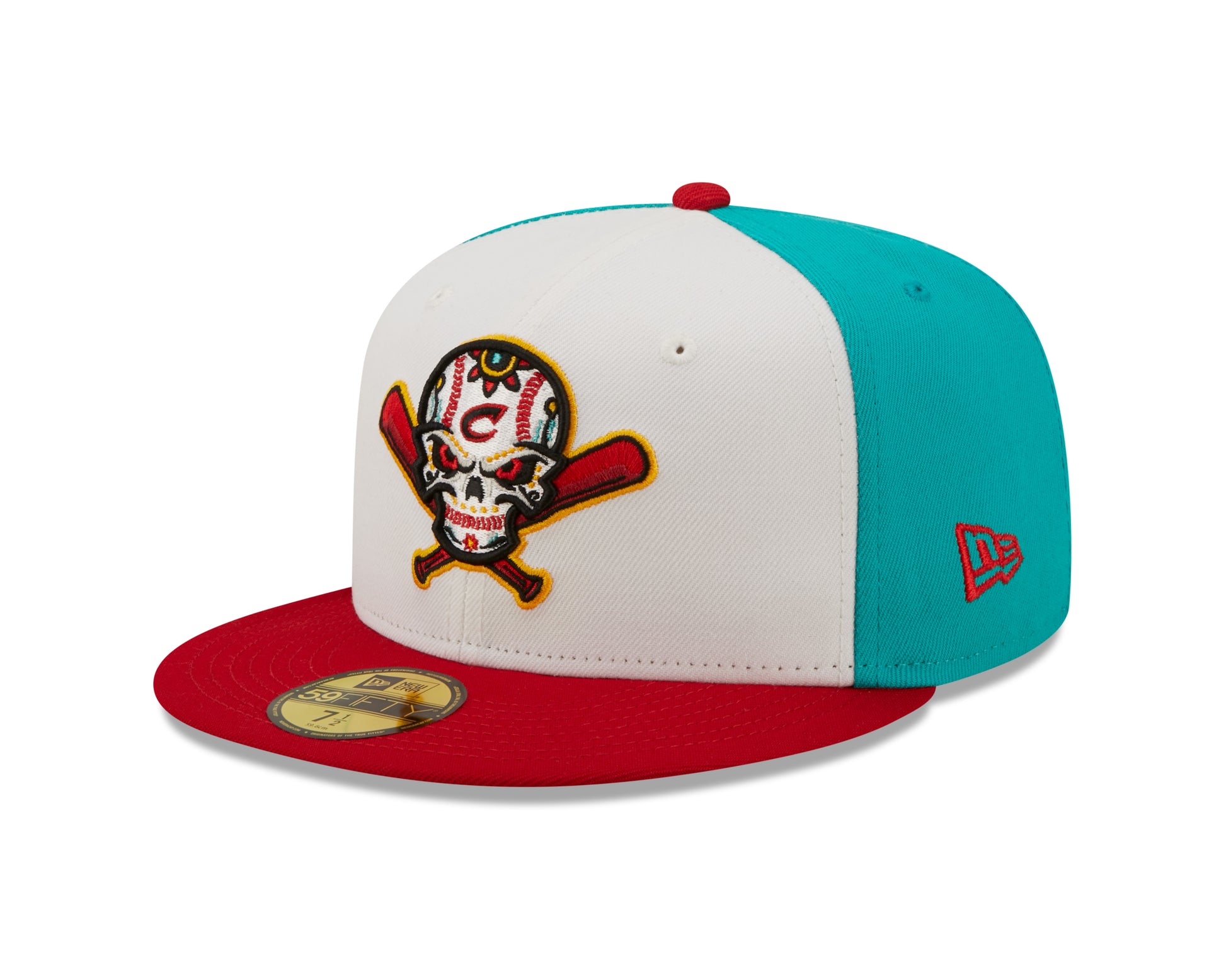 New Era - 59fifty Fitted - MiLB - COPA - Columbus Clippers - White/Teal/Real - Headz Up 